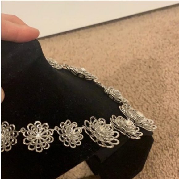 kate spade oops a daisy silver flower necklace nwo - Picture 4 of 8